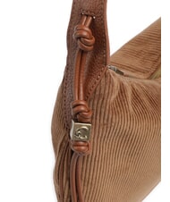 COCCINELLE THESS CORDUROY sac bandouli&egrave;re Cognac - Sacs pour Femme - 3