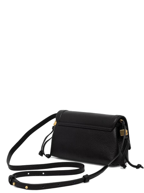 THESS Mini sac bandouli&egrave;re en cuir Noir - Sacs pour Femme