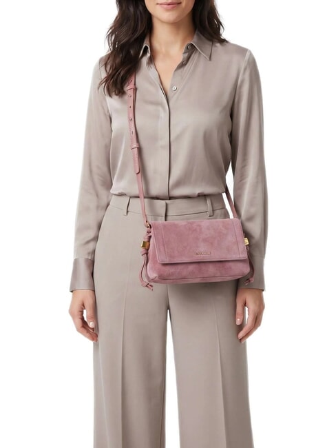 THESS SUEDE BIM Mini sac bandouli&egrave;re Rose d'hiver - Sacs pour Femme