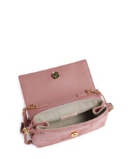 COCCINELLE THESS SUEDE BIM Mini sac bandouli&egrave;re Rose d'hiver - Sacs pour Femme - 4
