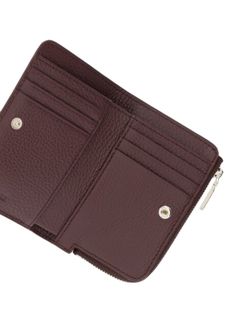 METALLIC SOFT Petit portefeuille en cuir baie - Portefeuilles Femme