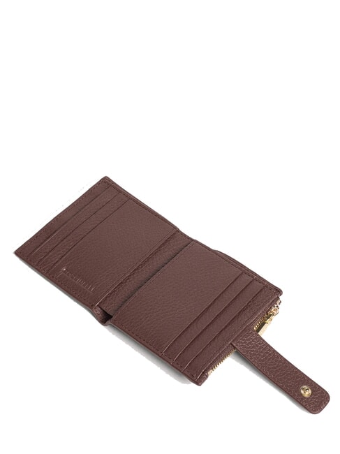METALLIC SOFT Mini portefeuille en cuir baie - Portefeuilles Femme