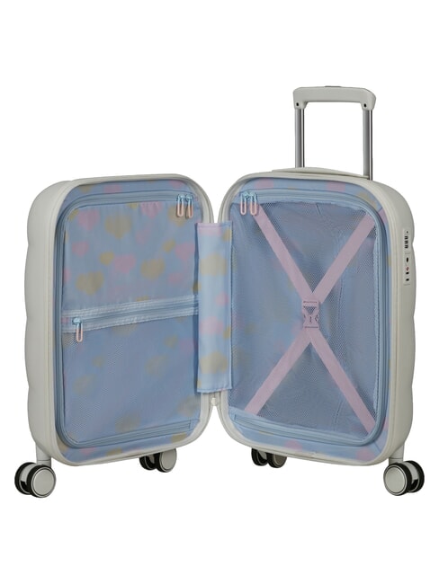 DREAMI Valise &agrave; roulettes pour bagage cabine, cadenas TSA blanc nuage - Valises cabine