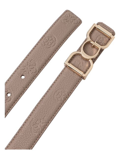 ANISE Ceinture logo taupe fonc&eacute; - Ceintures