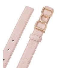 GUESS ANISE Ceinture logo rose clair - Ceintures - 2