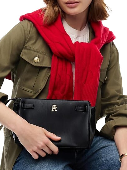TH JOY Sac bandouli&egrave;re, double portabilit&eacute; le noir - Sacs pour Femme