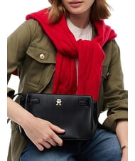 TOMMY HILFIGER TH JOY Sac bandouli&egrave;re, double portabilit&eacute; le noir - Sacs pour Femme - 2