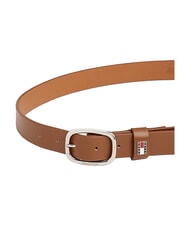TOMMY HILFIGER TOMMY JEANS OVAL  Ceinture en cuir raccourcissable Cognac - Ceintures - 3