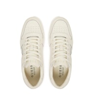 GUESS UDDENT Baskets en cuir ivoire - Chaussures Homme - 4