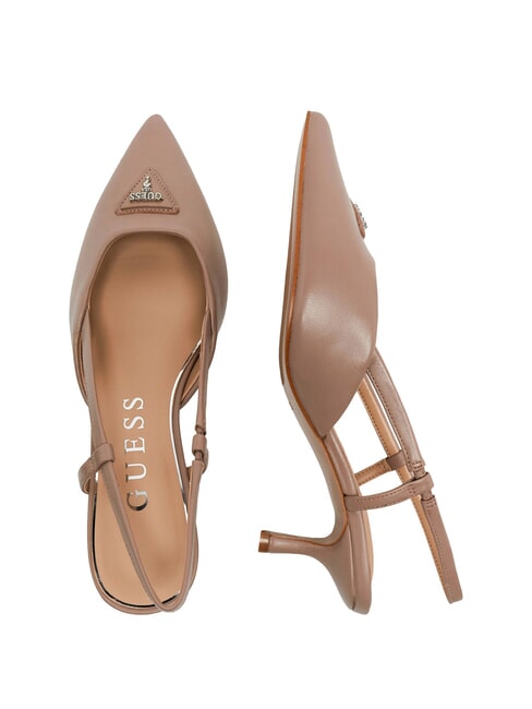 YANNO2 D&eacute;collet&eacute; en cuir avec talon de 5,8 cm nu - Chaussures Femme
