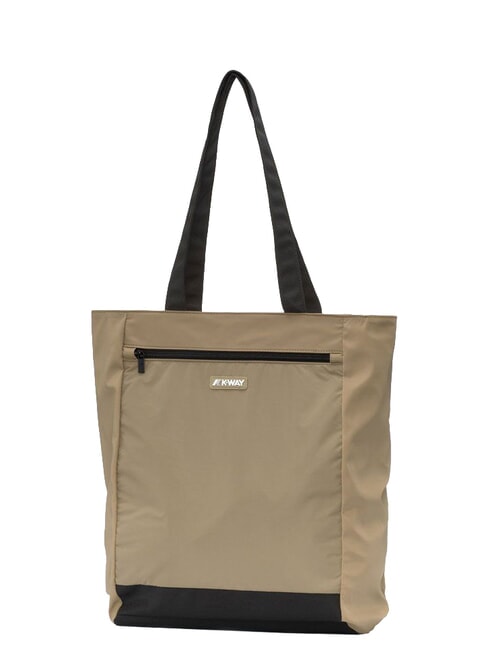 ELLIANT Sac de courses avec poche beige kaki - Sacs pour Femme
