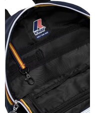 KWAY MID LAON Sac &agrave; dos en nylon d&eacute;perlant profondeur bleue - Sacs &agrave; dos pour l'&Eacute;cole & les Loisirs - 4