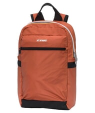 KWAY MID LAON Sac &agrave; dos en nylon d&eacute;perlant brun orang&eacute; - Sacs &agrave; dos pour l'&Eacute;cole & les Loisirs - 3