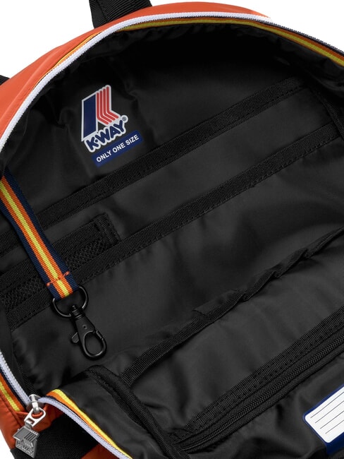 MID LAON Sac &agrave; dos en nylon d&eacute;perlant brun orang&eacute; - Sacs &agrave; dos pour l'&Eacute;cole & les Loisirs