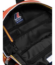 KWAY MID LAON Sac &agrave; dos en nylon d&eacute;perlant brun orang&eacute; - Sacs &agrave; dos pour l'&Eacute;cole & les Loisirs - 4