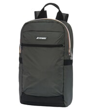 KWAY MID LAON Sac &agrave; dos en nylon d&eacute;perlant vert noir&acirc;tre - Sacs &agrave; dos pour l'&Eacute;cole & les Loisirs - 3