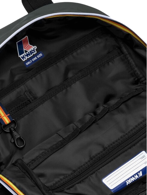 MID LAON Sac &agrave; dos en nylon d&eacute;perlant vert noir&acirc;tre - Sacs &agrave; dos pour l'&Eacute;cole & les Loisirs