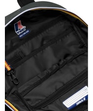 KWAY MID LAON Sac &agrave; dos en nylon d&eacute;perlant vert noir&acirc;tre - Sacs &agrave; dos pour l'&Eacute;cole & les Loisirs - 4