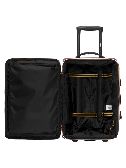 BLOSSAC  Chariot &agrave; bagages &agrave; main &eacute;tanche rouge noir fonc&eacute; pur - Valises cabine