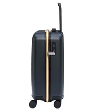 KWAY EUDOXIE LOGO Valise &agrave; main &agrave; roulettes, avec monogramme K-Way profondeur bleue - Valises cabine - 3