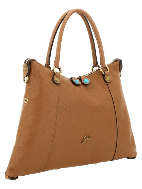THAMARA PLUS Sac bandouli&egrave;re moyen, en cuir lion/chamois - Sacs pour Femme