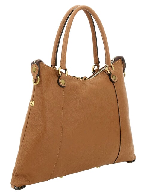 THAMARA PLUS Sac bandouli&egrave;re moyen, en cuir lion/chamois - Sacs pour Femme