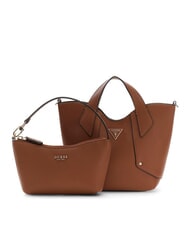 GUESS DARCY Sac &agrave; main avec bandouli&egrave;re COGNAC - Sacs pour Femme - 3