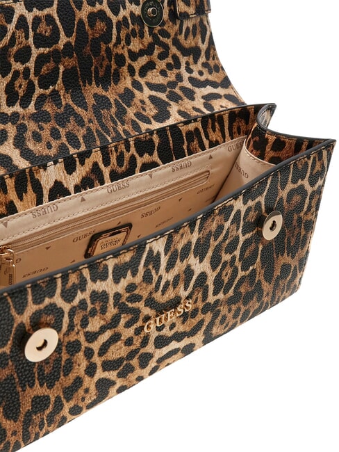 CIRENA Sac &agrave; main avec bandouli&egrave;re l&eacute;opard - Sacs pour Femme