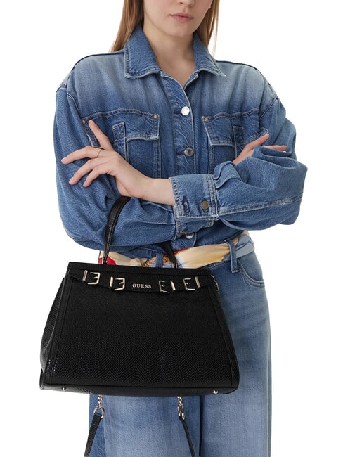 DOVIE Sac &agrave; main avec bandouli&egrave;re NOIR - Sacs pour Femme