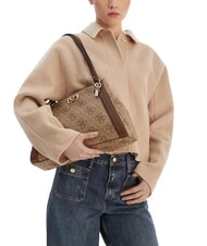 GUESS KARNILLA sac bandouli&egrave;re logo latte / marron - Sacs pour Femme - 2