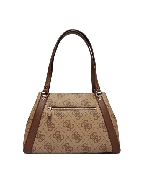 KARNILLA sac bandouli&egrave;re logo latte / marron - Sacs pour Femme