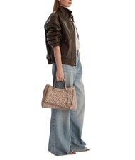 GUESS ISEMAY Sac &agrave; main avec bandouli&egrave;re moka p&acirc;le - Sacs pour Femme - 2