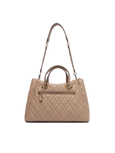 ISEMAY Sac &agrave; main avec bandouli&egrave;re moka p&acirc;le - Sacs pour Femme