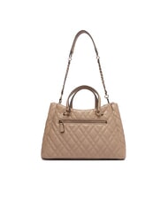 GUESS ISEMAY Sac &agrave; main avec bandouli&egrave;re moka p&acirc;le - Sacs pour Femme - 3