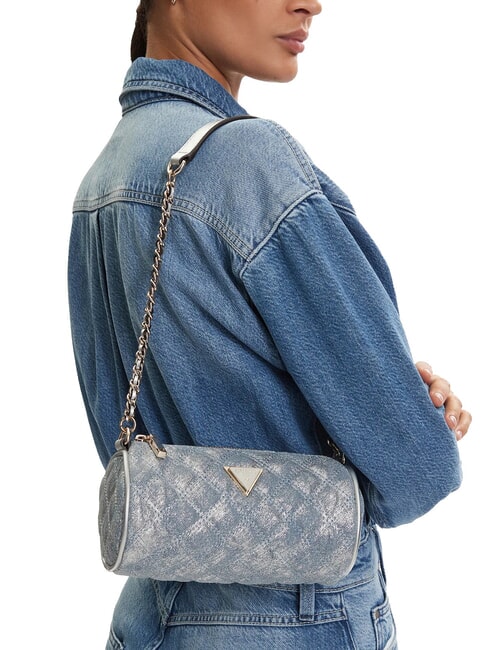 GIULLY 2 Mini sac bandouli&egrave;re denim m&eacute;tallis&eacute; - Sacs pour Femme