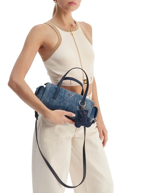 KASSIE Sac &agrave; main avec bandouli&egrave;re jeans - Sacs pour Femme