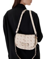 GUESS CARRIE Sac bandouli&egrave;re, avec bandouli&egrave;re logo vanille - Sacs pour Femme - 2