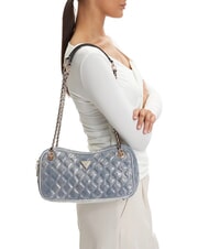 GUESS GIULLY2 sac bandouli&egrave;re denim m&eacute;tallis&eacute; - Sacs pour Femme - 2