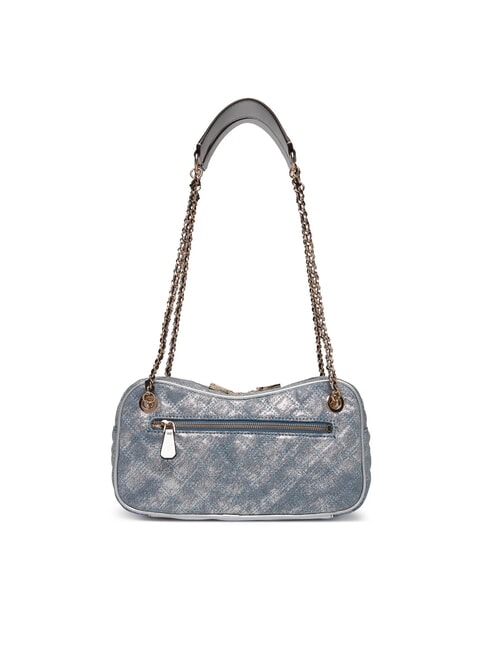 GIULLY2 sac bandouli&egrave;re denim m&eacute;tallis&eacute; - Sacs pour Femme
