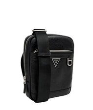 GUESS MONACO Mini sac en cuir NOIR - Sacs en Bandouli&egrave;res pour Homme - 2