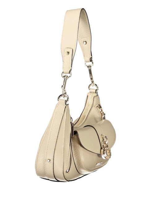JESSA Sac bandouli&egrave;re Hobo taupe - Sacs pour Femme
