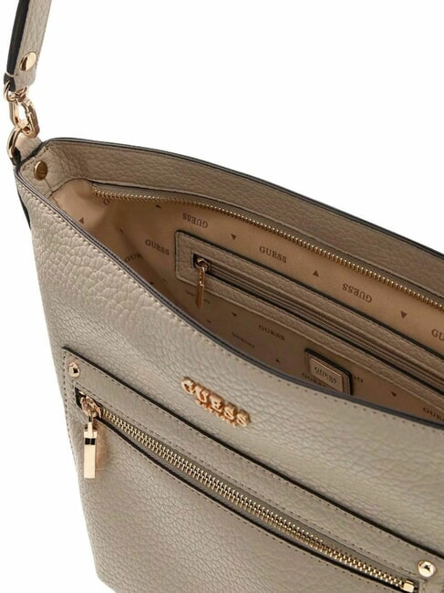 MARSHA sac bandouli&egrave;re taupe clair - Sacs pour Femme