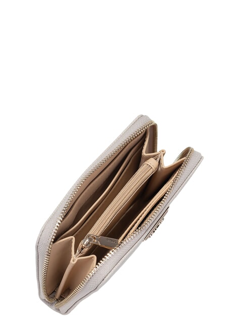 LAUREL 2 Portefeuille moyen &agrave; imprim&eacute; saffiano BEIGE - Portefeuilles Femme