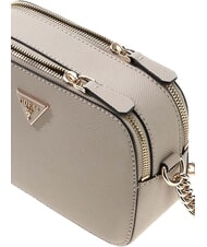 GUESS NOELLE 2  Mini sac &agrave; bandouli&egrave;re pour appareil photo BEIGE - Sacs pour Femme - 3