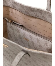 GUESS POWER PLAY 2 Sac &agrave; provisions logo taupe fonc&eacute; - Sacs pour Femme - 3