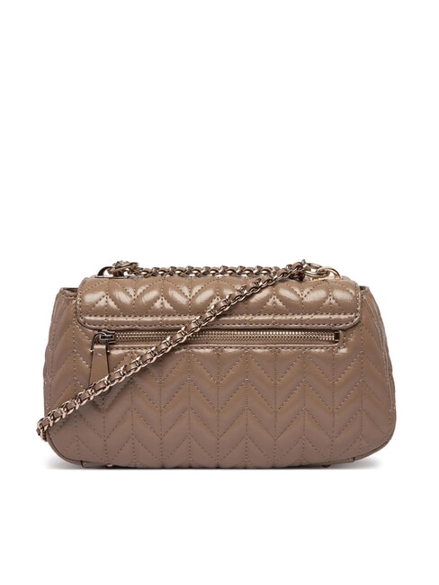 CHERYL sac bandouli&egrave;re taupe fonc&eacute; - Sacs pour Femme