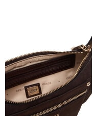 GUESS MARSHA Sac bandouli&egrave;re en cuir su&eacute;d&eacute; VERDONE - Sacs pour Femme - 4