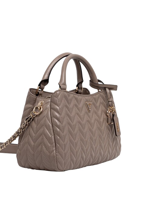 SALLY Sac &agrave; main avec bandouli&egrave;re taupe fonc&eacute; - Sacs pour Femme