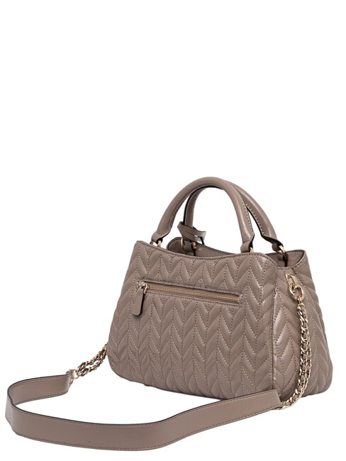 SALLY Sac &agrave; main avec bandouli&egrave;re taupe fonc&eacute; - Sacs pour Femme