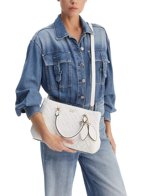 SALLY Sac &agrave; main avec bandouli&egrave;re blanc - Sacs pour Femme